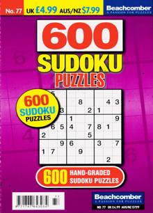 600 Sudoku Puzzles Magazine NO 77 Order Online