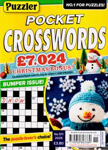 Puzzler Pocket Crosswords Magazine Issue NO 511