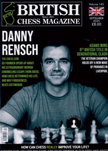 British Chess Magazine SEP 25 Order Online