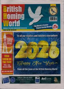 British Homing World Magazine Issue NO 7818 