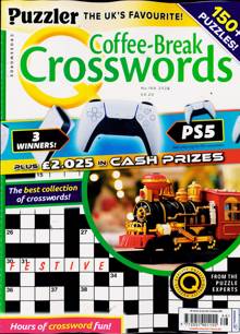 Puzzler Q Coffee Break Crossw Magazine Issue NO 166 