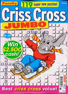 Family Criss Cross Jumbo Magazine Issue NO 160