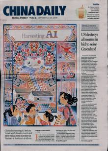 China Daily Europ Edit Magazine 23/01/2026 Order Online