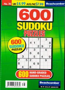 600 Sudoku Puzzles Magazine NO 78 Order Online
