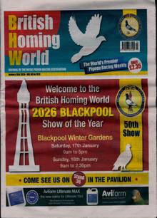 British Homing World Magazine Issue NO 7820 