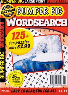 Bumper Big Wordsearch Magazine Issue NO 291