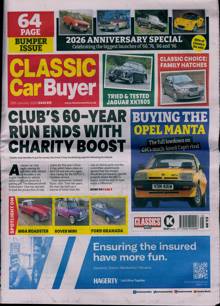 Classic Car Buyer Magazine Issue 28/01/2026