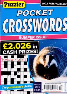 Puzzler Pocket Crosswords Magazine NO 514 Order Online