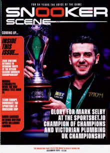 Snooker Scene Magazine DEC 25 Order Online