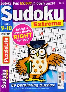Puzzlelife Sudoku L9&10 Magazine NO 115 Order Online