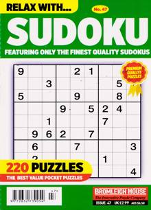 Relax With Sudoku Magazine Issue NO 47