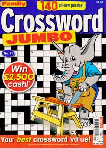 Family Crossword Jumbo Magazine Issue NO 71