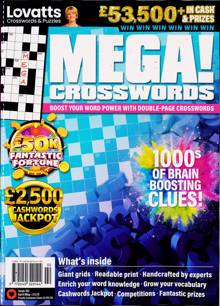 Lovatts Mega Crosswords Magazine Issue NO 102