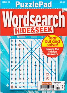 Puzzlelife Ppad Wordsearch H&S Magazine Issue NO 73 