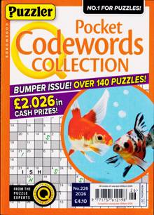 Puzzler Q Pock Codewords C Magazine NO 226 Order Online