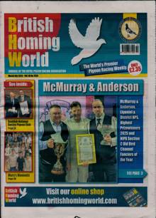 British Homing World Magazine Issue NO 7826 