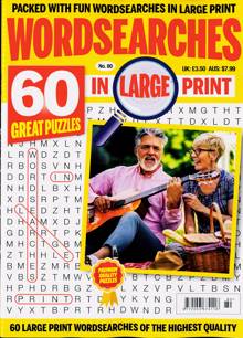 Wordsearches In Large Print Magazine Issue NO 80