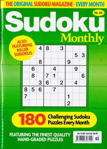 Sudoku Monthly Magazine NO 255 Order Online