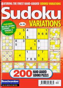 Sudoku Variations Magazine Issue NO 104