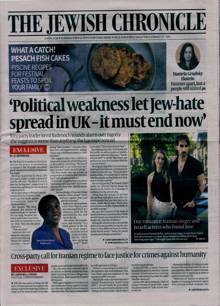 Jewish Chronicle Magazine 02/04/2026 Order Online