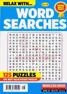 Relax With Wordsearches Magazine Issue NO 48