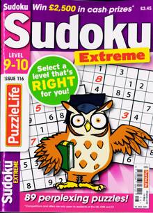Puzzlelife Sudoku L9&10 Magazine NO 116 Order Online
