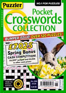 Puzzler Q Pock Crosswords Magazine Issue NO 288