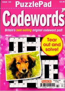 Puzzlelife Ppad Codewords Magazine NO 123 Order Online