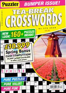 Puzzler Tea Break Crosswords Magazine Issue NO 370