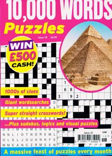 10000 Word Puzzles Magazine Issue NO 18