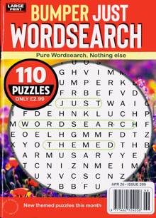 Bumper Just Wordsearch Magazine Issue NO 299