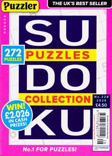 Puzzler Sudoku Puzzle Collection Magazine Issue NO 228