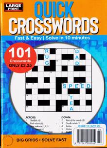 Quick Crosswords Magazine Issue NO 10 