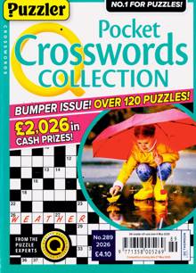 Puzzler Q Pock Crosswords Magazine Issue NO 289