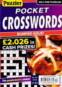 Puzzler Pocket Crosswords Magazine Issue NO 517