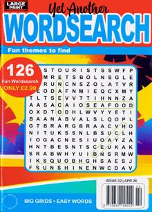 Yet Another Wordsearch Mag Magazine NO 22 Order Online