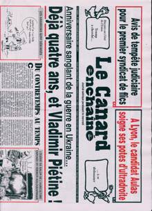 Le Canard Enchaine Magazine Issue NO5494