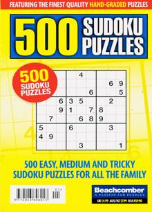 500 Sudoku Puzzles Magazine NO 101 Order Online