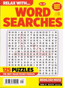 Relax With Wordsearches Magazine Issue NO 49
