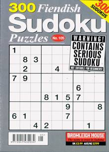 300 Fiendish Sudoku Puzzle Magazine NO 105 Order Online