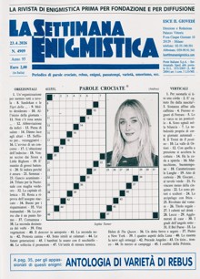 La Settimana Enigmistica Magazine Issue NO 4909