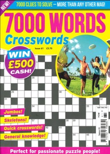 7000 Word Crosswords Magazine NO 61 Order Online