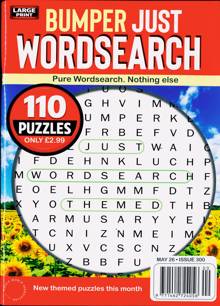 Bumper Just Wordsearch Magazine Issue NO 300