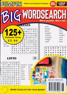 Bumper Big Wordsearch Magazine Issue NO 295