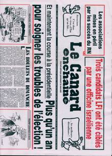 Le Canard Enchaine Magazine Issue NO5498