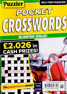 Puzzler Pocket Crosswords Magazine NO 519 Order Online