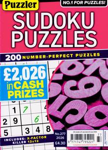 Puzzler Sudoku Puzzles Magazine Issue NO 277