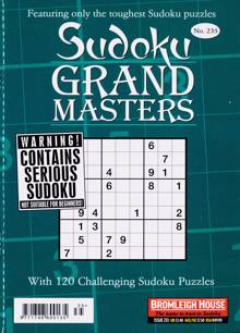 Sudoku Grandmaster Magazine NO 235 Order Online