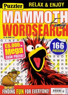 Puzz Mammoth Fam Wordsearch Magazine Issue NO 143 