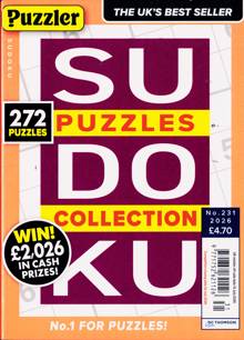 Puzzler Sudoku Puzzle Collection Magazine Issue NO 231